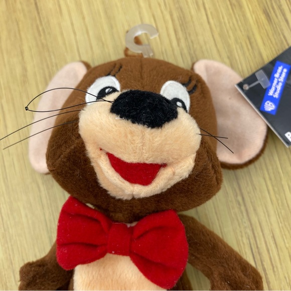 Warner Bros Jerry Mouse Bean Bag Plush Toy Vintage 1998 Tom And Jerry Gifts Tags - Picture 6 of 7